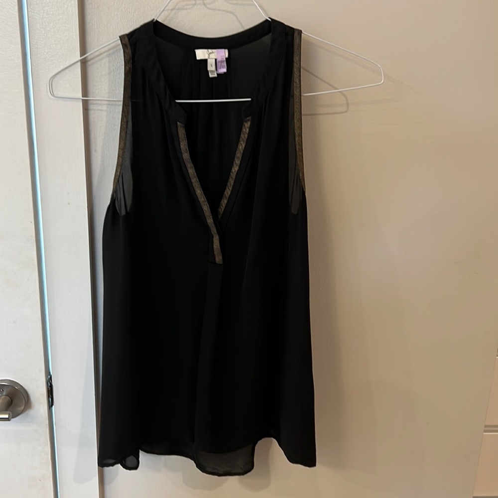 Joie sheer top - black - size S